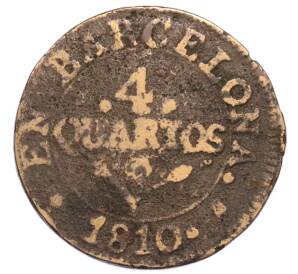4 кварто 1810 года Испания — провинция Барселона — Фото №1
