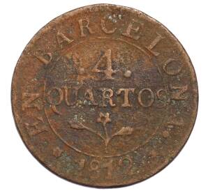 4 кварто 1812 года Испания — провинция Барселона — Фото №1