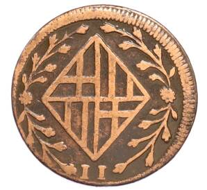 2 кварто 1809 года Испания — провинция Барселона — Фото №2