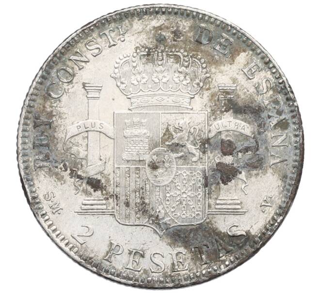 Монета 2 песеты 1905 года Испания (Артикул: K4-0747) — Фото №2