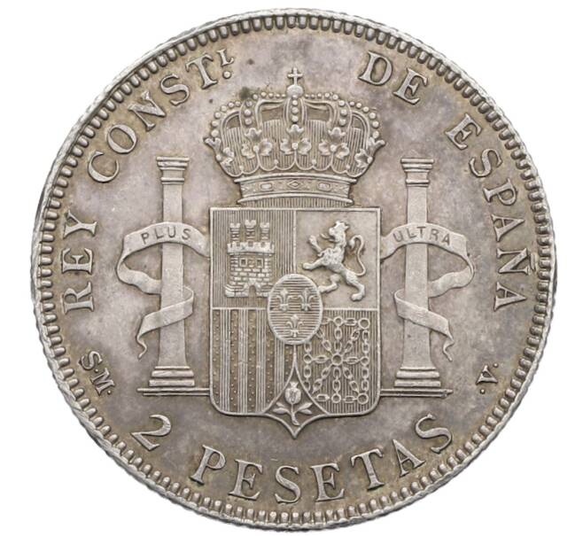 Монета 2 песеты 1905 года Испания (Артикул: K4-0749) — Фото №2