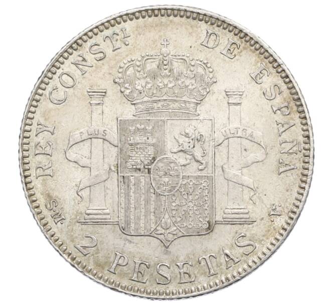 Монета 2 песеты 1905 года Испания (Артикул: K4-0752) — Фото №2