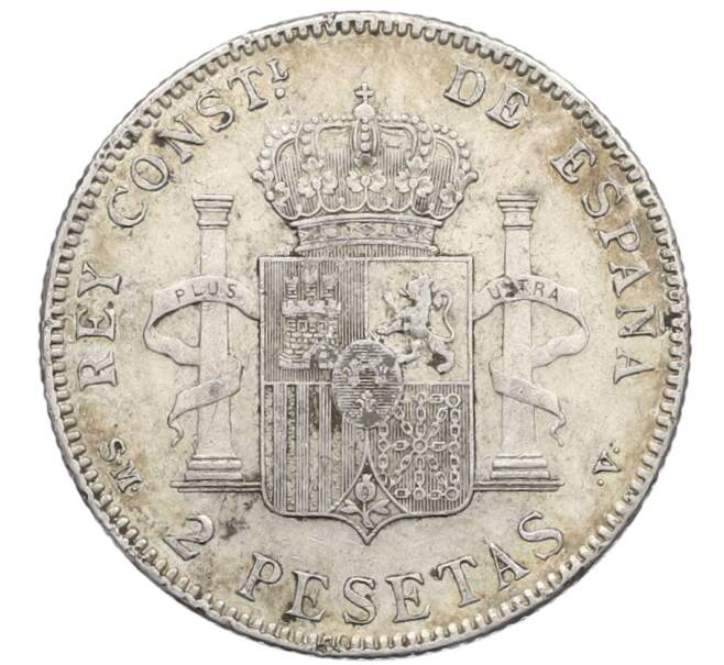 Монета 2 песеты 1905 года Испания (Артикул: K4-0753) — Фото №2