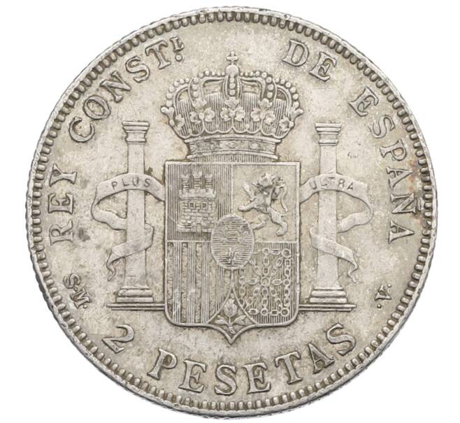 Монета 2 песеты 1905 года Испания (Артикул: K4-0754) — Фото №2