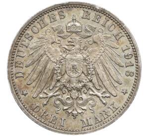 3 марки 1913 года Германия (Саксония) «100 лет Битве народов» — Фото №2