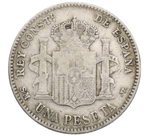 1 песета 1900 года Испания — Фото №2