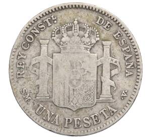 1 песета 1901 года Испания — Фото №2