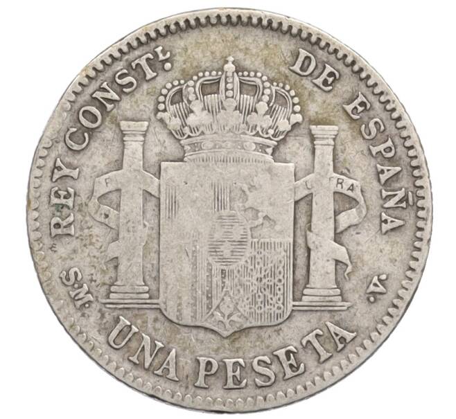 Монета 1 песета 1901 года Испания (Артикул: K4-0828) — Фото №2