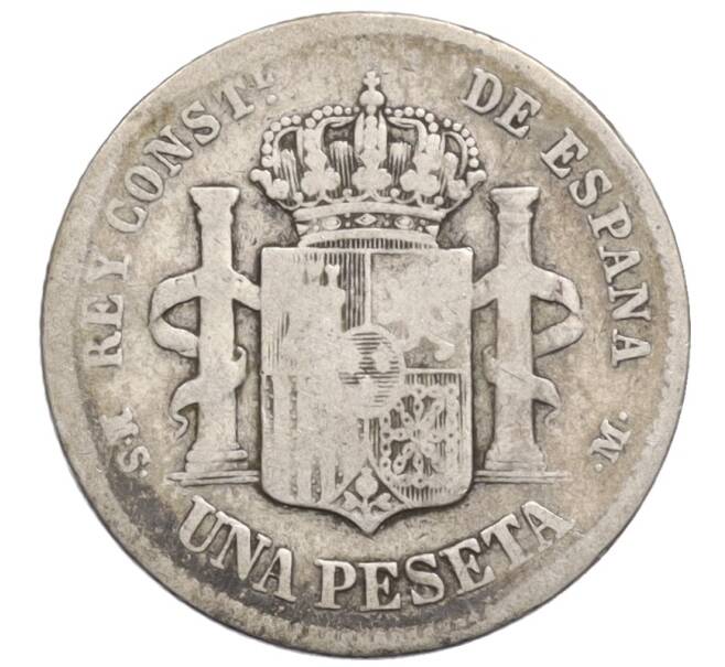 Монета 1 песета 1883 года Испания (Артикул: K4-0833) — Фото №2