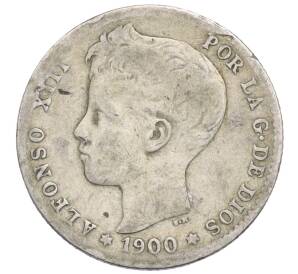 1 песета 1900 года Испания — Фото №1