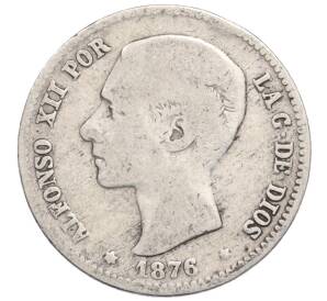1 песета 1876 года Испания — Фото №1
