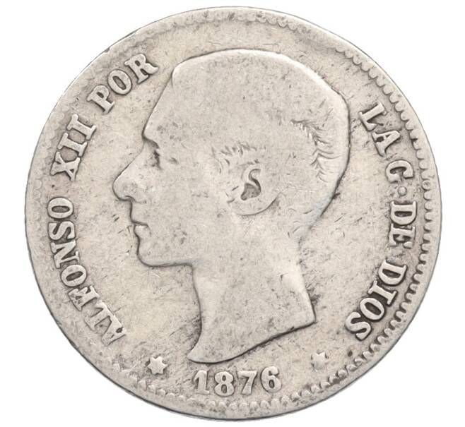 Монета 1 песета 1876 года Испания (Артикул: K4-0839) — Фото №1