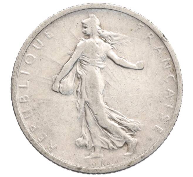 Монета 1 франк 1908 года Франция (Артикул: K4-0846) — Фото №2