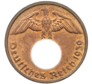2 рейхспфеннига 1939 года D Германия — Фото №1
