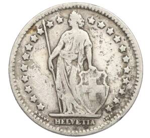 1 франк 1914 года Швейцария — Фото №2