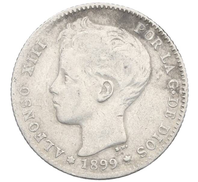 Монета 1 песета 1899 года Испания (Артикул: K4-0804) — Фото №2
