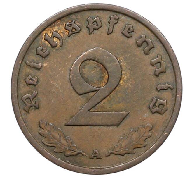 Монета 2 рейхспфеннига 1936 года A Германия (Артикул: K4-0806) — Фото №2