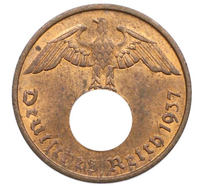 Монета 2 рейхспфеннига 1937 года A Германия (Артикул: K4-0807) — Фото №1