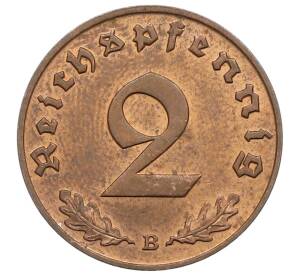 2 рейхспфеннига 1939 года B Германия — Фото №2