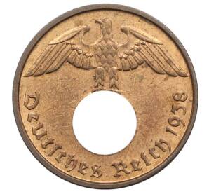 2 рейхспфеннига 1938 года D Германия — Фото №1