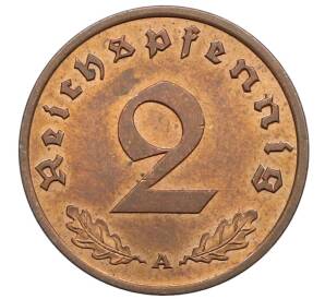 2 рейхспфеннига 1939 года A Германия — Фото №2