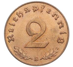 2 рейхспфеннига 1939 года B Германия — Фото №2