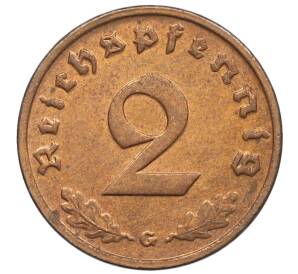 2 рейхспфеннига 1939 года G Германия — Фото №2