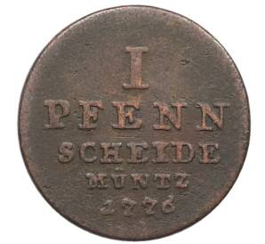 1 пфенниг 1776 года Брауншвейг-Люнебург — Фото №1