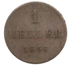 1 геллер 1856 года Франкфурт — Фото №1
