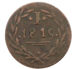 1 пфенниг 1819 года Франкфурт — Фото №1