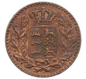 1/2 крейцера 1866 года Вюртемберг — Фото №2