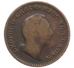 1/2 крейцера 1852 года Баден — Фото №2