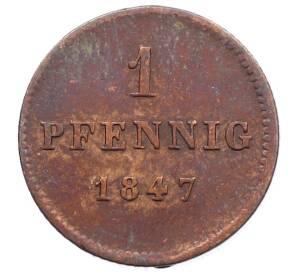 1 пфенниг 1847 года Бавария — Фото №1