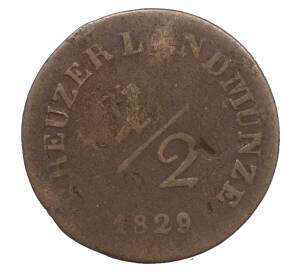 1/2 крейцерв 1829 года Саксен-Мейнинген — Фото №1