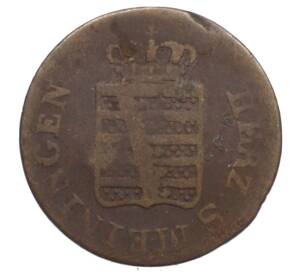 1/2 крейцерв 1829 года Саксен-Мейнинген — Фото №2