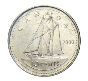 10 центов 2000 года Канада — Фото №1