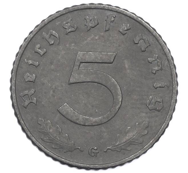 Монета 5 рейхспфеннигов 1940 года G Германия (Артикул: K4-0929) — Фото №2