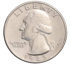 1/4 доллара (25 центов) 1985 года P США