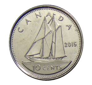 10 центов 2015 года Канада — Фото №1