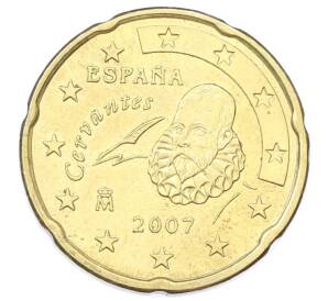 20 евроцентов 2007 года Испания — Фото №1