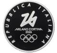 Монета 6 евро 2025 года Италия «Зимние Олимпийские игры 2026 года — Керлинг» (Артикул: M2-90705) — Фото №2