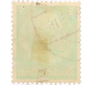 Почтовая марка 5 рейхспфеннигов 1934 года Германия «Гинденбург» — Фото №2