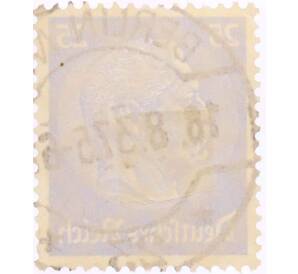 Почтовая марка 25 рейхспфеннигов 1934 года Германия «Гинденбург» — Фото №2