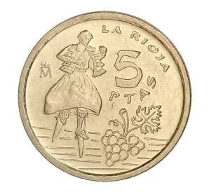 5 песет 1996 года Испания «Риоха» — Фото №1