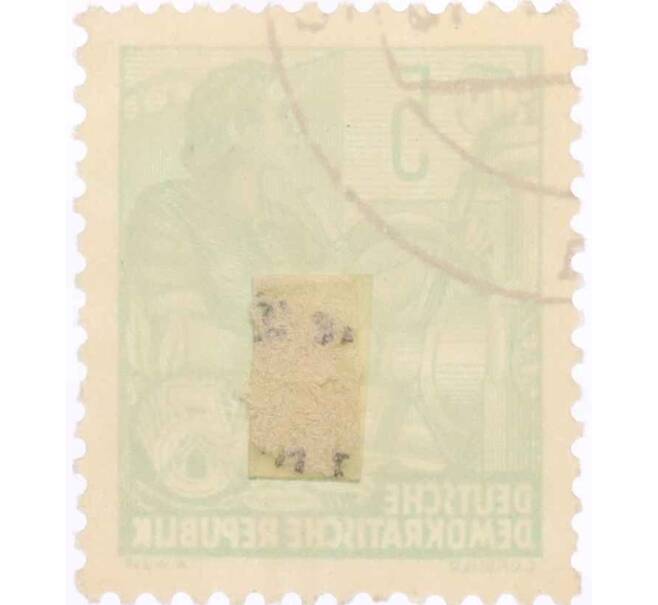 Почтовая марка 5 пфеннигов 1958 года Восточная Германия (ГДР) «Пятилетний план» (Артикул: T11-26020) — Фото №2