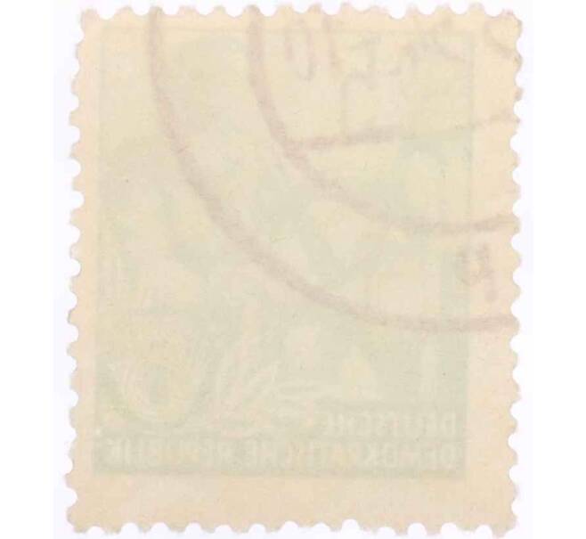 Почтовая марка 5 пфеннигов 1958 года Восточная Германия (ГДР) «Пятилетний план» (Артикул: T11-26021) — Фото №2