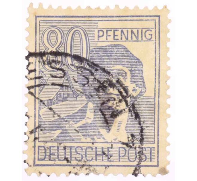 Почтовая марка 80 пфеннигов 1947 года Германия (Союзная Оккупационная зона) (Артикул: T11-26026) — Фото №1
