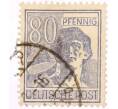 Почтовая марка 80 пфеннигов 1947 года Германия (Союзная Оккупационная зона) (Артикул: T11-26029) — Фото №1