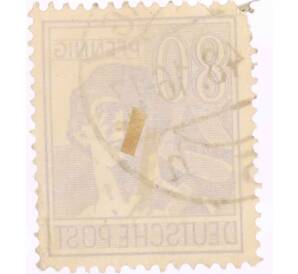 Почтовая марка 80 пфеннигов 1947 года Германия (Союзная Оккупационная зона)