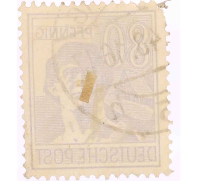 Почтовая марка 80 пфеннигов 1947 года Германия (Союзная Оккупационная зона) (Артикул: T11-26033) — Фото №2